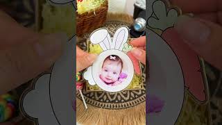 Custom Funny Rabbit Face For Kid Family Easter | Personalized Photo Easter Ornament