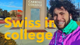 swiss student tries carroll college for the first time