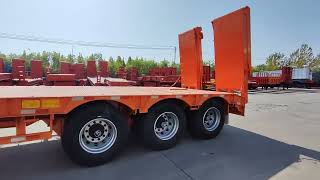 LUYI 80 tons low bed semi trailer