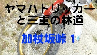 トリッカーと三重の林道 NEW POINT  『旧加杖坂峠と絶壁道』YAMAHA Tricker　and Mie Prefecture of forest road.