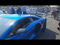 noisy lamborghini aventador svj at goodwood breakfast club s 75th anniversary 4th june 2023