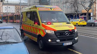 Hungarian OMSZ ROKO Ambulance Responding With Speed