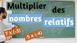 Multiplier des nombres relatifs