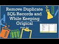 SQL SERVER - REMOVE DUPLICATE ROWS AND KEEP ONE ENTRY