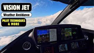 Cirrus Vision Jet Weather ⛈️ Avoidance on Flight ✈️ to Atlanta ⚡️