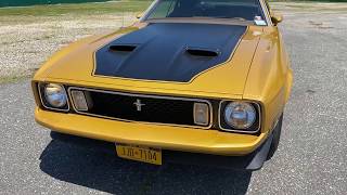 1973 Mustang Mach 1 Gold Glow 351 V8 for Sale www.hollywoodmotorsusa.com