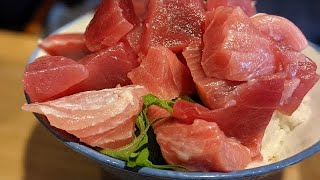 天然マグロが乗せ放題のランチ！