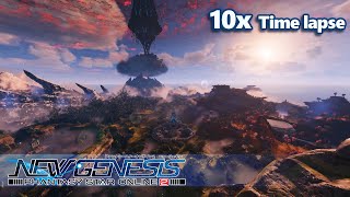 【PSO2 NGS】第1回CβT マヒナパリ山頂上よりタイムラプス 10x speed【Time-lapse】