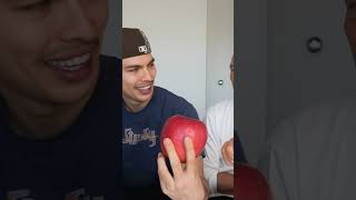 giving my dad the world's most expensive apple...🍎