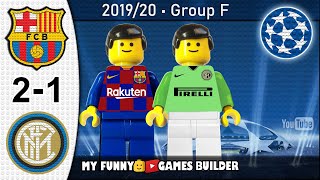 Barcelona vs Inter 2-1 • Champions League (02/10/2019) All Goals Highlights LEGO Football
