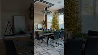 Naked 9ft Pre-Lit Christmas Tree #diningroom #accentwall #diyprojects #holidaydecor