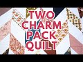 Free Charm Pack Quilt Pattern | Quick & Easy Herringbone Quilt Pattern | Free Baby Quilt Pattern