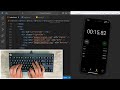 ASMR Programming - iPhone 15 Stopwatch | No Talking