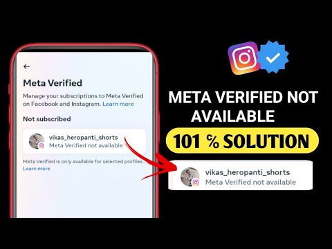 Instagram Meta Verified Option Not Showing | Meta Verified Not ...