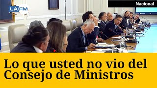 Este fue el detrás de cámaras del Consejo de Ministros