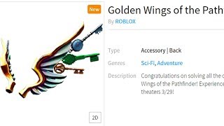 How To Get The Golden Wings Of The Pathfinder Step By Step - how to get golden wings roblox ready