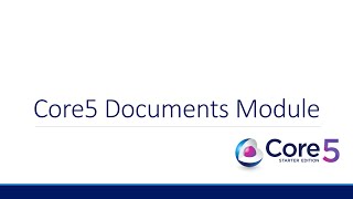 Core 5 Starter Edition - Documents Module