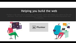 Plunker Project window