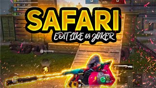 Serena - Safari | beat sync montage pubg | edit like 69 joker ? | Sanu Playz