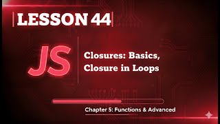 044 JavaScript Closures: Basics, Closure in Loops | #44