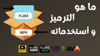 ما هو الترميز | أنواع ترميز الفيديو و أستخداماته | الفرق بين الترميز و صيغ الفيديو | حاوية الفيديو