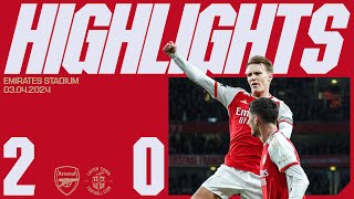 HIGHLIGHTS | Arsenal vs Luton Town (2-0) | Odegaard fires us to all three points!