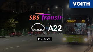 [SBS Transit] MAN NL323F A22 (Voith) (SG1723D) - Ride on Service 53