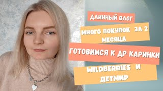 Покупки wildberries и детмир | готовимся к 5-летию Каринки | большой влог за октябрь и ноябрь