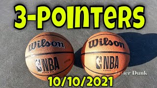 🏀 3-Point Shooting Workout | Wilson NBA Forge Pro Brown \u0026 Wilson NBA Forge Brown | October 10, 2021