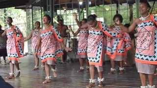 Traditional Swazi women singing and dancing