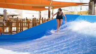 Leanna Crowley Pro Flowboarder Tricks Thai FlowRider Wave House Surf Machine Pool #Shorts #Short