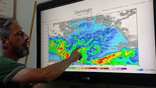 Próximos dias com chuva e temporais localizados no sul do Brasil.