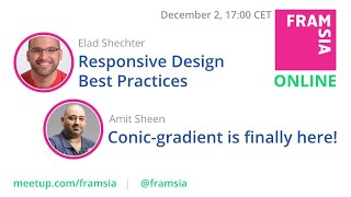 Framsia Online: Responsive Design Best Practices, Conic-gradient is finally here