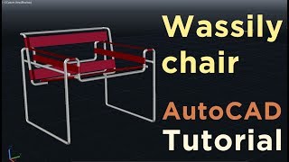 AutoCAD - How to create Wassily chair 3D