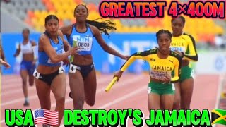 OMG Greatest 4×400 USA Destroyed Jamaica 2025 Season