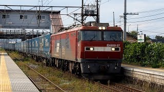 2018/10/03 【ロンパス】 4051レ EH500-27 陸前山王駅 【トヨロン】