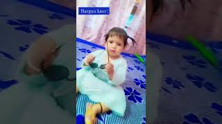 Viral cute babby videos ਕਾਲੀ ਐਨਕ ਨਾ ਲਾਇਆ ਕਰ ਨੀਂ ਤੂੰ ਪਹਿਲਾਂ ਹੀ ਸੋਹਣੀਆਂ 🥰🕶️