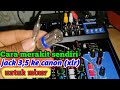 cara membuat jack canon xlr ke 3,5 untuk mixer