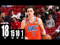 JOSH GIDDEY HUGE TRIPLE-DOUBLE!! 18PTS, 15REB &10AST VS HEAT  (FULL HIGHLIGHTS)