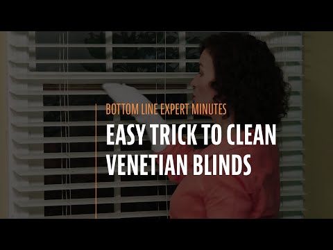 Easy Trick to Clean Venetian Blinds Easy Trick to Clean Venetian Blinds