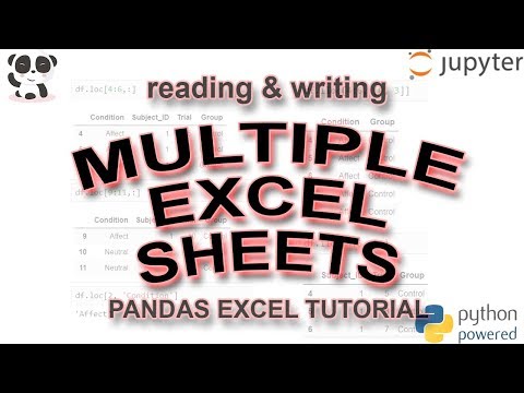 How to Read and Write Multiple Sheets to Pandas Dataframe