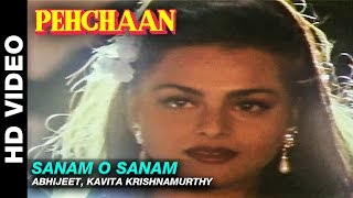 Sanam O Sanam - Pehchaan | Abhijeet, Kavita Krishnamurthy | Saif Ali Khan & Madhoo