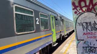 Spettacolare transito di un treno alla stazione di Firenze Rovezzano