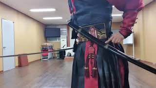 저렴하고 품질좋은 진가검 조선세법도 소개 및 수련  tachi style ,katana