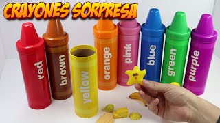 Crayones Sorpresa para Niños | Aprende Colores en Español | Videos de Aprendizaje para Niños