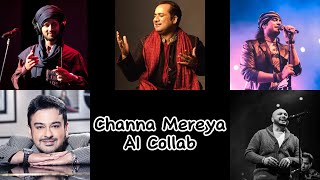 Channa Mereya | AI Cover | Atif Aslam | Rahat Fateh | Adnan Sami | B Praak | Arijit Singh | Jubin