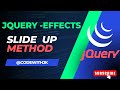 Slide up - jQuery Effects #html #css #jquery #tutorial