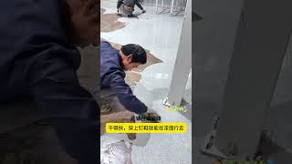 #floor paint manufacturer #three-in-one floor paint #floor refiningNew #Old wall renovation artifact