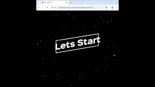 Simple moving stars animation using HTML | CSS | JavaScript
