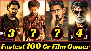15 Fastest 100 Crore Movies In South India List | Prabhas, Vijay, Mahesh Babu, Rajinikanth
